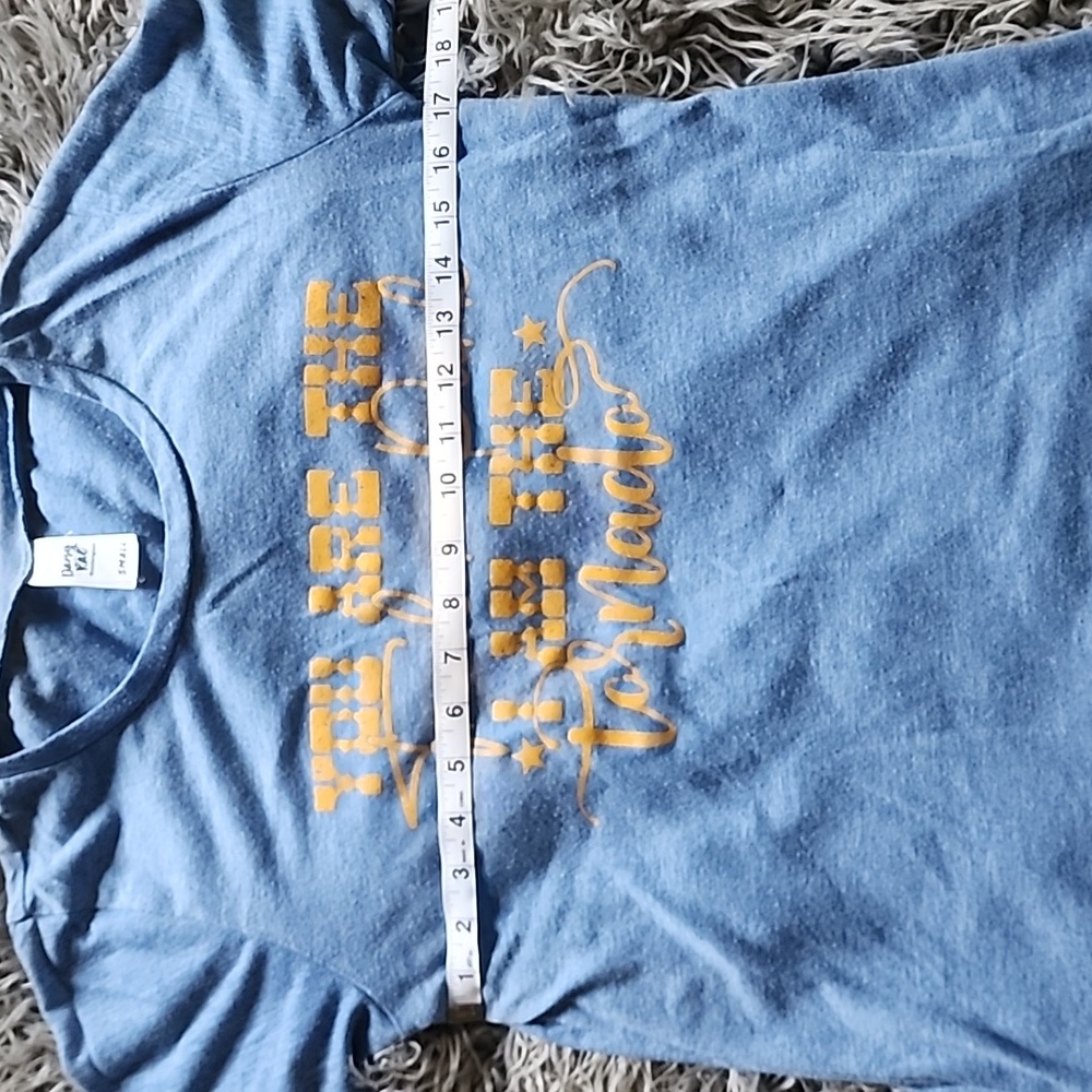 Daisy Rae light blue/grey tee - Picture 6 of 8